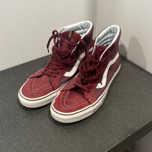 COPY - Maroon High Top Vans